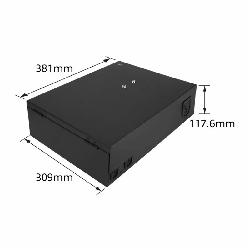 ACT Abschließbares Zonen-Gehäuse Patch Box 8 Slots für Glasfaser und Kupfer