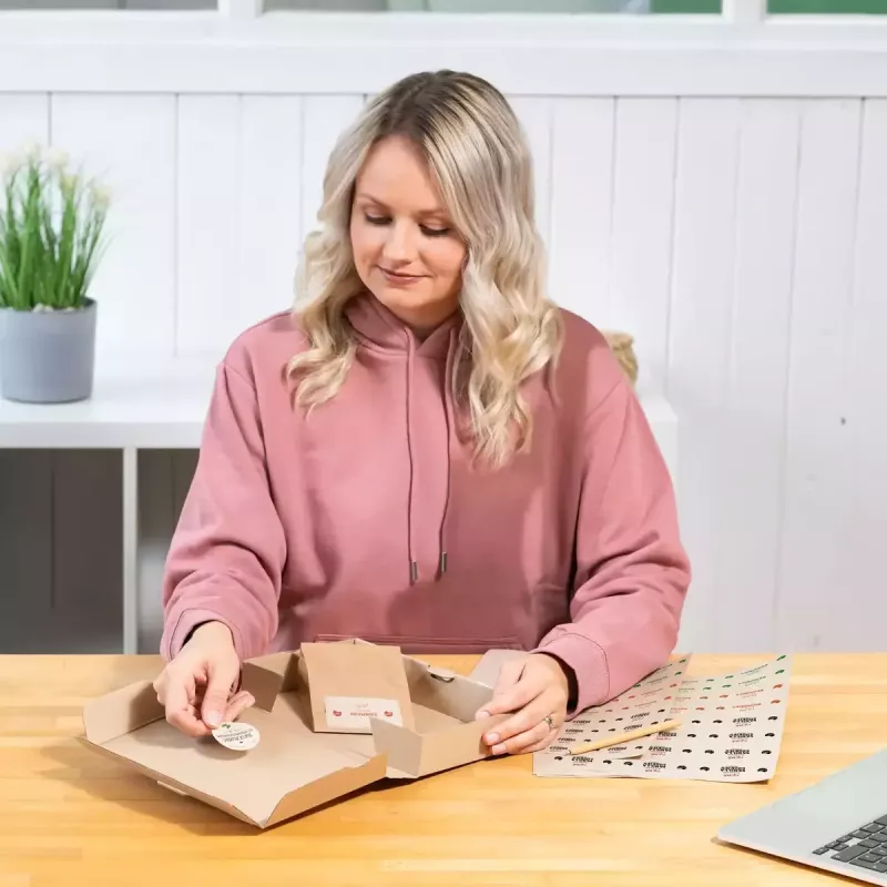 HERMA 10762 Selbstklebeetiketten rund permanent braun 240 Stück