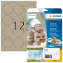 HERMA 10762 Selbstklebeetiketten rund permanent braun 240 Stück