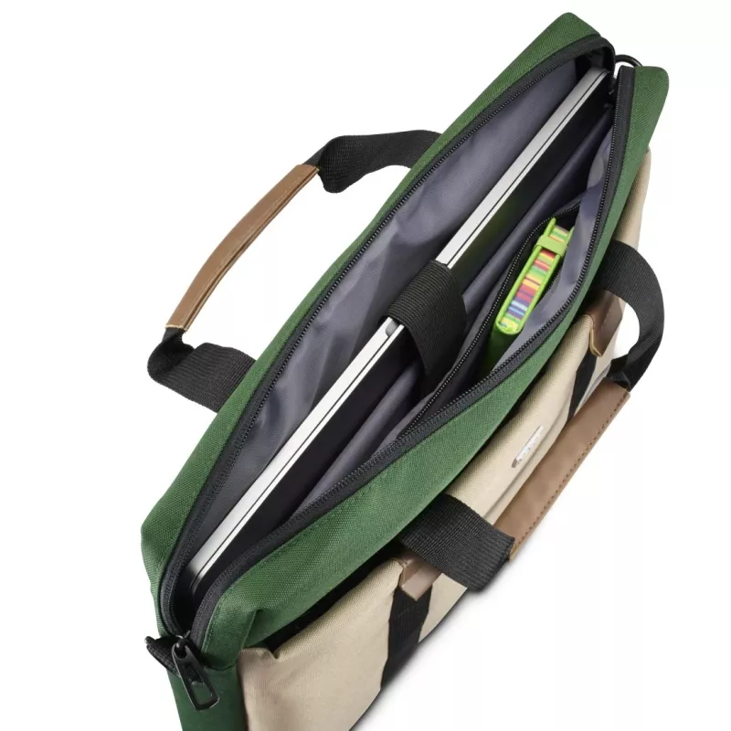 Hama Silvan 35.8 cm (14.1 Zoll) Toploader Tasche Beige, Grün