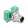 DeLOCK M12 Transfermodul-Adapter 8-polig A-kodiert Stecker auf 9-polige Klemmleiste