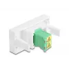 Kabeladapter DeLOCK 90875 LC Duplex Grün Weiß
