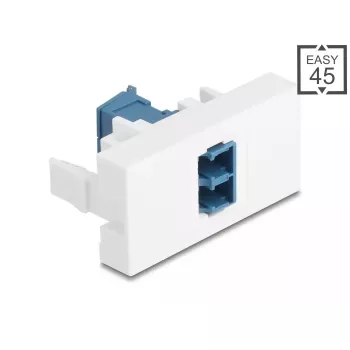 DeLOCK 90876 Kabeladapter LC Duplex Blau Weiß