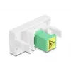 DeLOCK 90877 Kabeladapter SC Simplex Grün Weiß