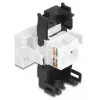 DeLOCK 90879 Kabel-Adapter RJ45 LSA 180° Schwarz Weiß