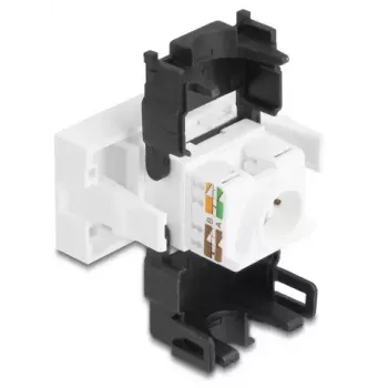 DeLOCK 90879 Kabel-Adapter RJ45 LSA 180° Schwarz Weiß