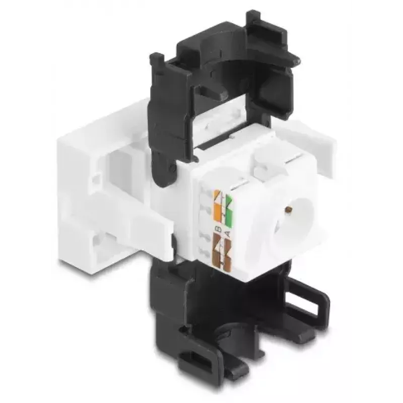 DeLOCK 90879 Kabel-Adapter RJ45 LSA 180° Schwarz Weiß