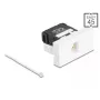 DeLOCK 90879 Kabel-Adapter RJ45 LSA 180° Schwarz Weiß