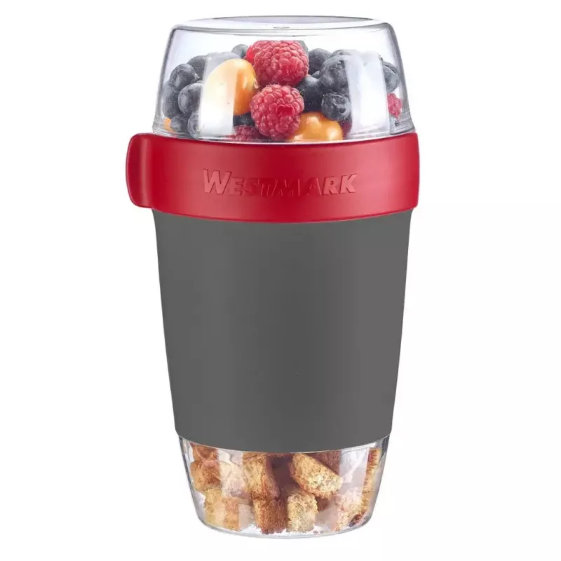 Lunchbox-Set Westmark 52872260 1,15 L Grau Rot Transparent