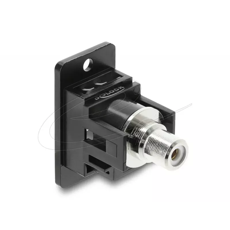 Keystone-Modul DELOCK 91112 — flach RCA auf RCA, schwarz/weiß