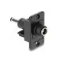 Keystone-Modul DELOCK 91121 — flache DC-Buchse 5,5 x 2,5 mm, schwarz, 19,1×42,3×35,5 mm