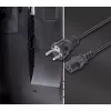 Manhattan Netzkabel, Euro 2-poliger Stecker (CEE 7/4 Schuko) auf C13 Buchse (Kaltgerätekabel), 5m, 10A, Schwarz, lebenslange Garantie