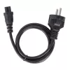 Manhattan Netzkabel, Euro 2-polig (CEE 7/4 Schuko) Stecker auf C5 Buchse (Kleeblatt/Dreieck), 3 m, 2,5 A, Blei, lebenslange Garantie