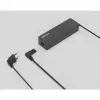 Manhattan Netzkabel (gewinkelt), Euro 2-Pin (CEE 7/16 Euro 8) Stecker auf C7 Buchse (Achterkabel), 2m, 2,3A, Schwarz, Blei, Lebenslange Garantie