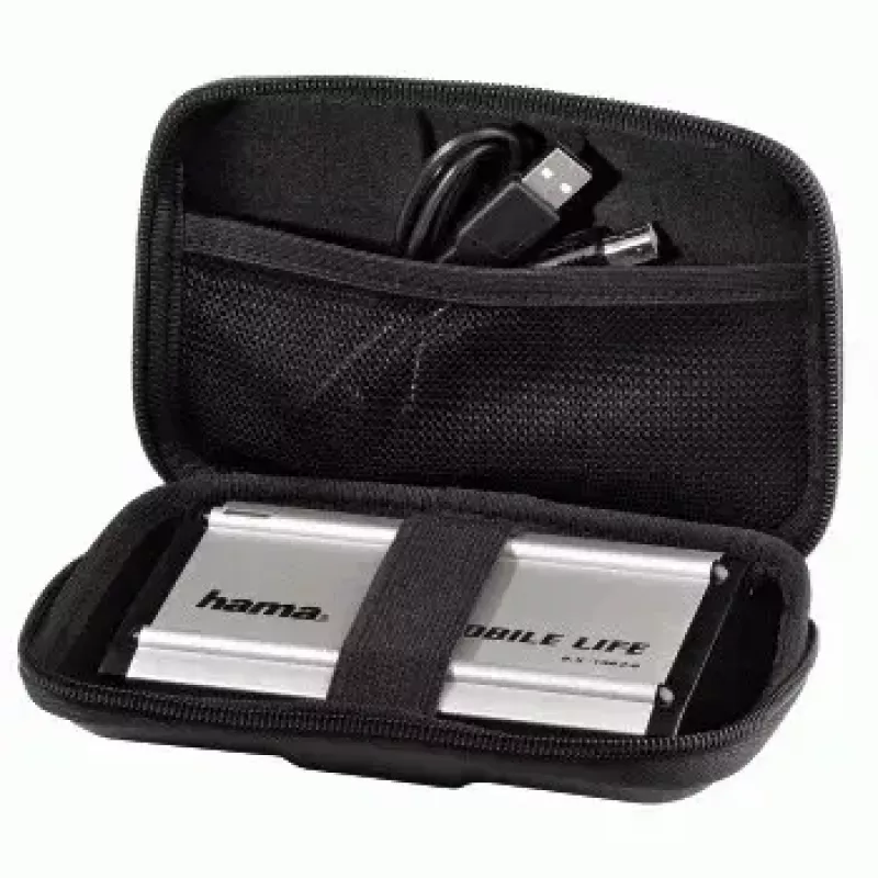 Hama 2,5 Zoll HDD-Case „EVA“, schwarz EVA (Ethylen-Vinylacetat)