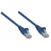 Intellinet Netzwerk-Patchkabel, Cat5e, 20 m, Blau, CCA, U/UTP, PVC, RJ45, vergoldete Kontakte, Snagless, mit Knickschutz, lebenslange Garantie