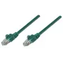 Intellinet Netzwerk-Patchkabel, Cat5e, 15 m, Grün, CCA, U/UTP, PVC, RJ45, vergoldete Kontakte, rastnasenschutz, Knickschutztülle, Lebenslange Garantie