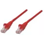 Intellinet Netzwerk-Patchkabel, Cat5e, 15m, Rot, CCA, U/UTP, PVC, RJ45, vergoldete Kontakte, Snagless, Booted, lebenslange Garantie