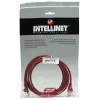 Intellinet Netzwerk-Patchkabel, Cat5e, 15m, Rot, CCA, U/UTP, PVC, RJ45, vergoldete Kontakte, Snagless, Booted, lebenslange Garantie