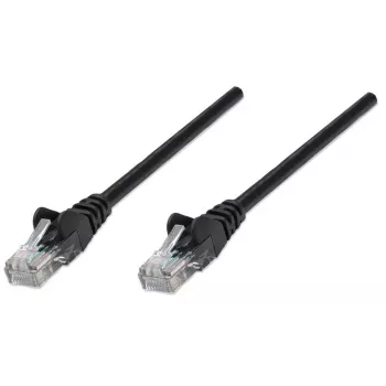Intellinet Netzwerk-Patchkabel, Cat6, 7,5 m, Schwarz, CCA, U/UTP, PVC, RJ45, vergoldete Kontakte, rastnasenschutz, Knickschutzhülle, lebenslange Garantie