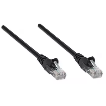 Intellinet Netzwerk-Patchkabel, Cat6, 7,5 m, Schwarz, CCA, U/UTP, PVC, RJ45, vergoldete Kontakte, rastnasenschutz, Knickschutzhülle, lebenslange Garantie