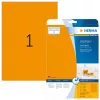 Neon-Etiketten HERMA A4 210x297 mm leuchtend orange Papier matt 20 Stück