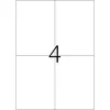 Selbstklebendes Druckeretikett HERMA 8630 A4 105x148 mm