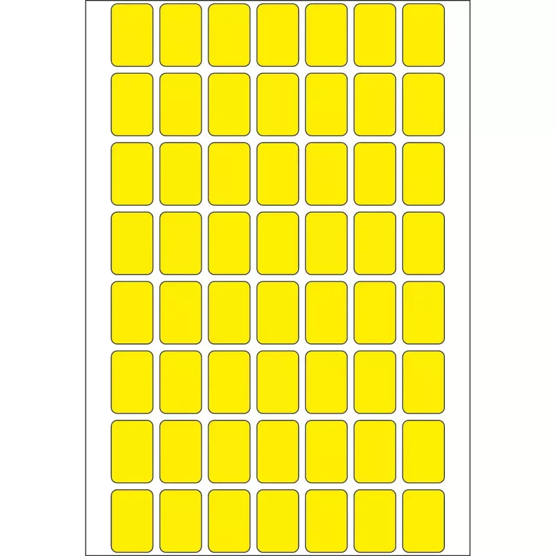 Mehrzweck-Etiketten HERMA 12x18 mm gelb Papier matt 1792 Stück