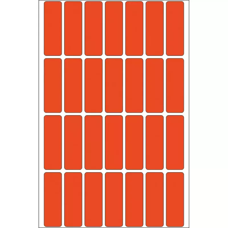 Mehrzweck-Etiketten HERMA 13x40 mm rot Papier matt Handbeschriftung