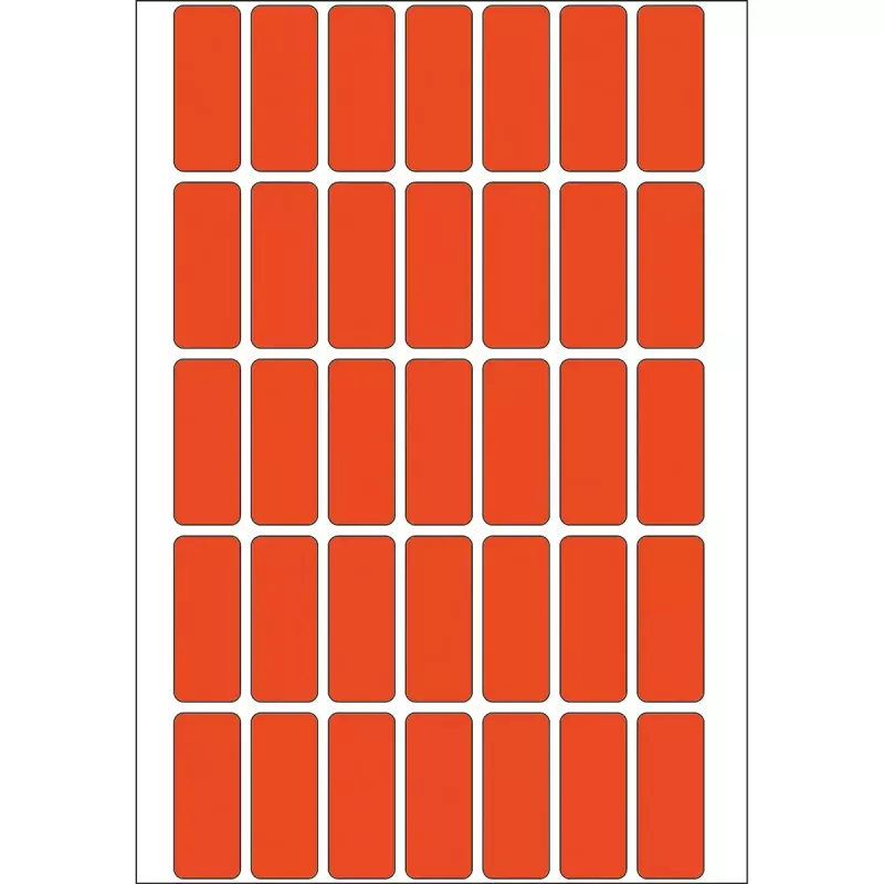 Mehrzweck-Etiketten HERMA 12x30 mm rot Papier matt für Handbeschriftung
