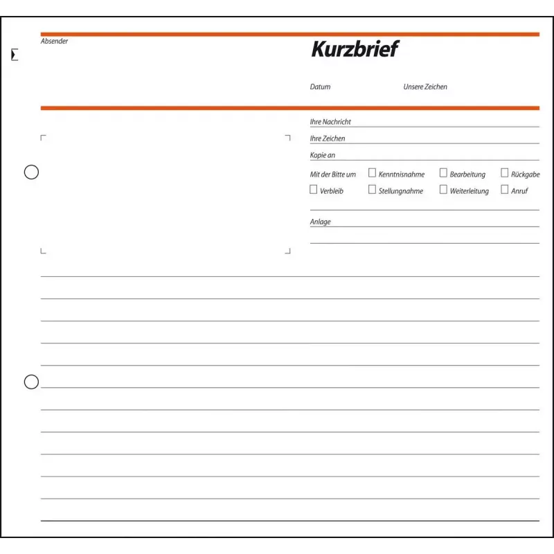 Geschäftsformular Sigel SD009