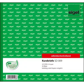 Geschäftsformular Sigel SD009