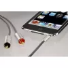 Audiokabel Hama 00080864 1m 3,5mm auf 2 x Cinch Silber