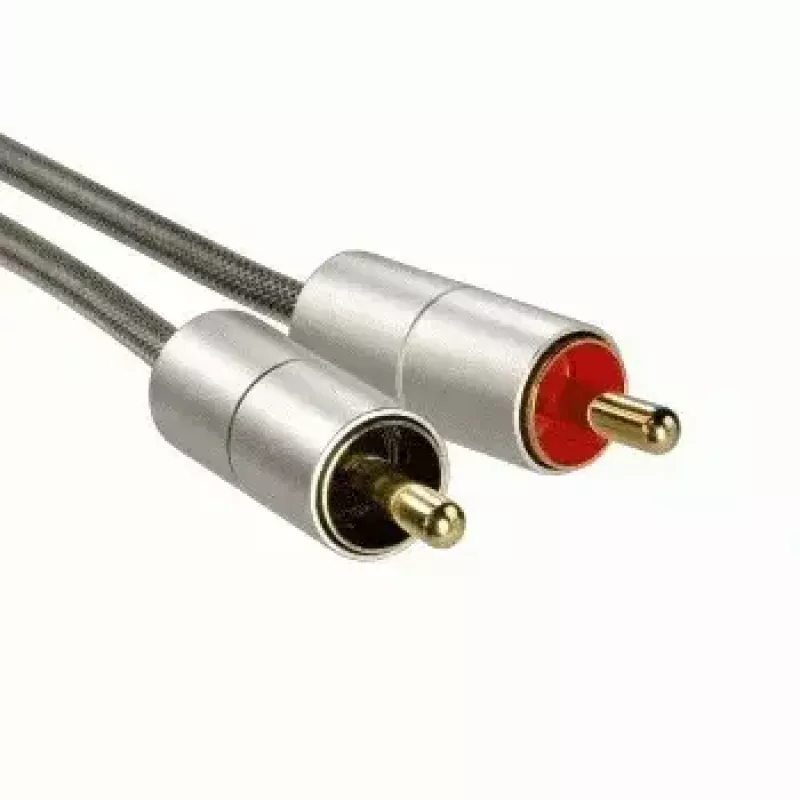 Hama 00080865 Audiokabel 2 m 3,5 mm 2 x Cinch Silber