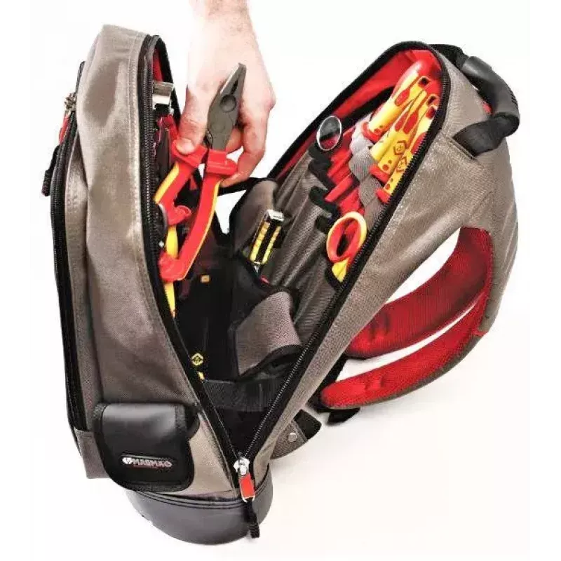 Rucksack C.K Tools MA2635 Schwarz Grau Rot