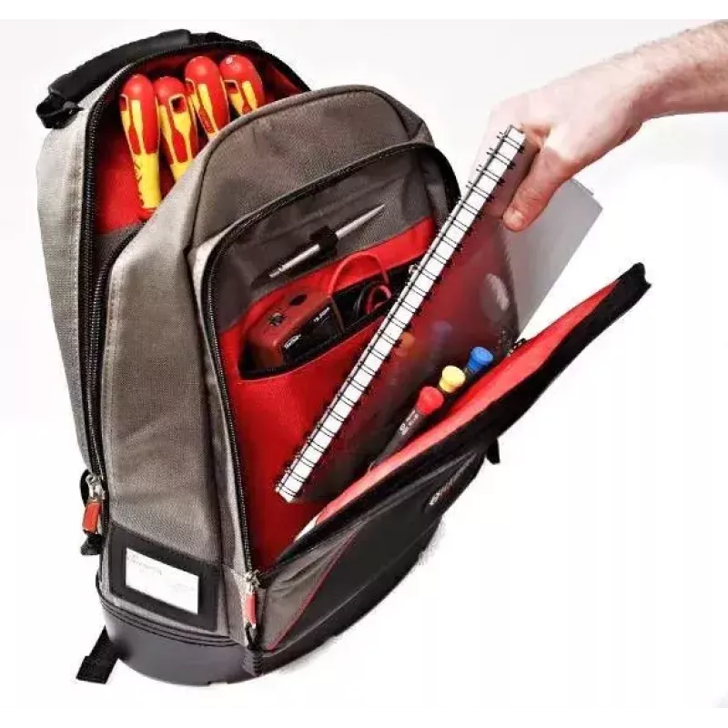 Rucksack C.K Tools MA2635 Schwarz Grau Rot