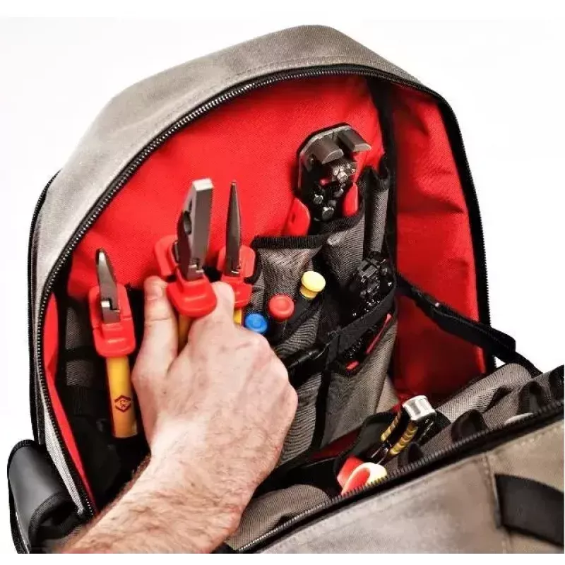 Rucksack C.K Tools MA2635 Schwarz Grau Rot