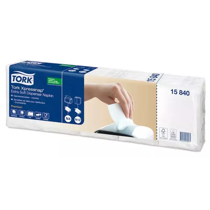 Papierservietten Tork 15840 Weiß 500 Stück