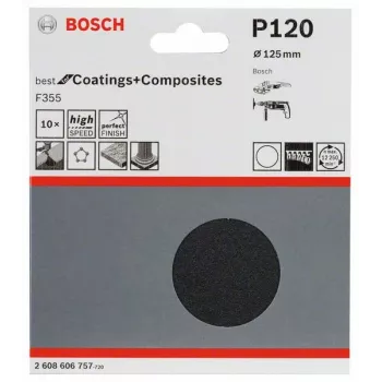 Bosch 2 608 606 757 Handschleifzubehör Schleifblatt Ultrafein P120 10 St.