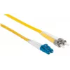 Intellinet Glasfaser-Patchkabel, OS2, LC/ST, 5 m, Gelb, Duplex, Singlemode, 9/125 µm, LSZH, Glasfaser, Lebenslange Garantie
