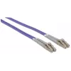 Intellinet Glasfaser-Patchkabel, OM4, LC/LC, 5m, Violett, Duplex, Multimode, 50/125 µm, LSZH, Glasfaser, Lebenslange Garantie