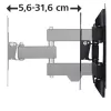 Hama 00118101 TV-Wandhalterung 121,9 cm (48 Zoll) Schwarz