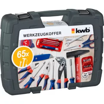 Werkzeugkoffer KWB 65 PC 65 Werkzeuge