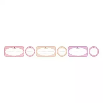 Selbstklebende Etiketten Avery 56820 Rund/Rechteckig Wiederablösbar Orange Pink Weiß Gelb