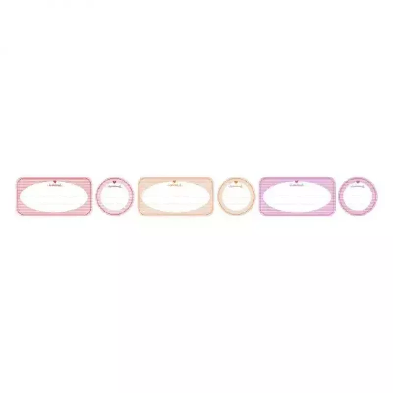 Selbstklebende Etiketten Avery 56820 Rund/Rechteckig Wiederablösbar Orange Pink Weiß Gelb