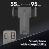 Cellularline Hug - Universal, Mobiltelefon/Smartphone, Passive Halterung, Auto, Schwarz