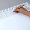 Schreibtischunterlage Papier Sigel HO366 Schwarz Grau Weiß