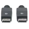 Manhattan DisplayPort 1.1 Kabel, 4K@60Hz, 10m, Stecker auf Stecker, mit Verriegelung, voll geschirmt, Schwarz, lebenslange Garantie