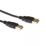 ACT USB 2.0 A Stecker - USB A Stecker 3,00 m, 3 m, USB A, USB A, USB 2.0, Schwarz