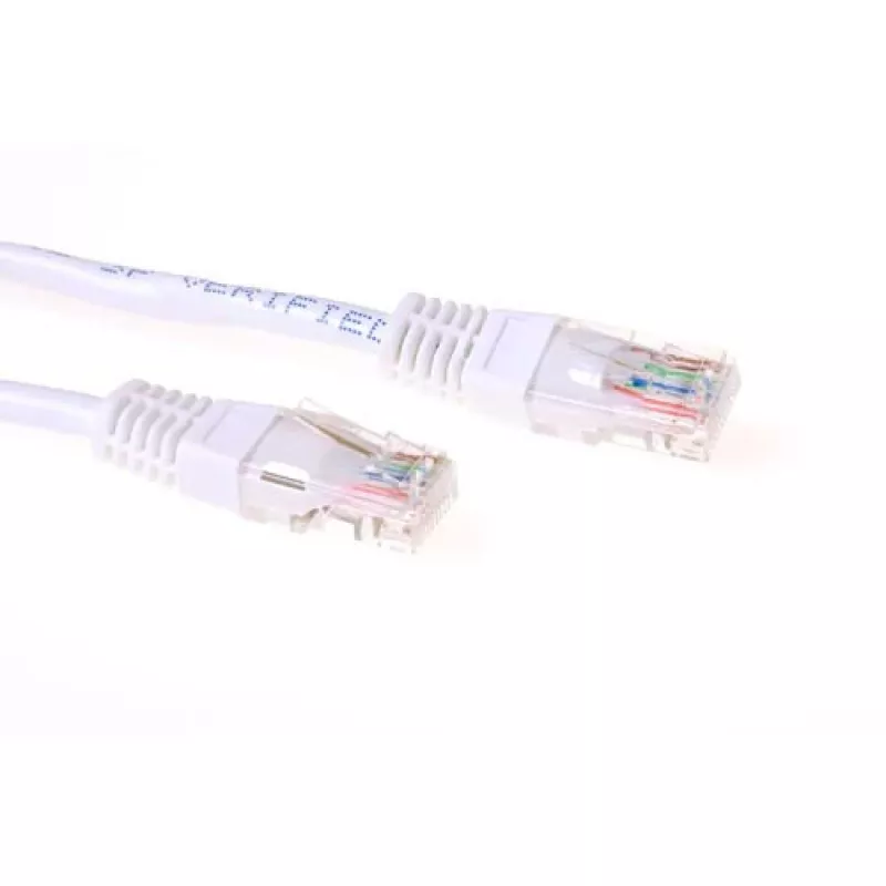 ACT Weißes 0,5-Meter U/UTP CAT5E Patchkabel mit RJ45-Steckern